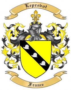 Leprevot Family Crest from France