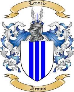 Lesseir Family Crest from France
