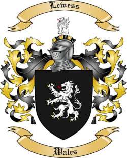 Lewess Family Crest from Wales