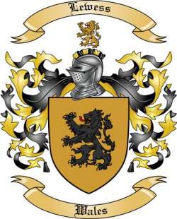 Lewess Family Crest from Wales2
