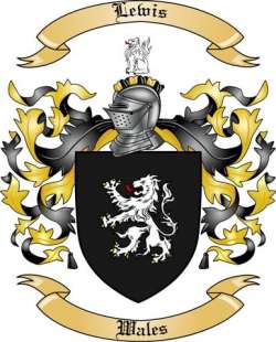 Lewis Family Crest from Wales
