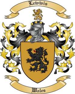 Lewwis Family Crest from Wales2