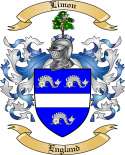 Limon Family Crest from Engalnd