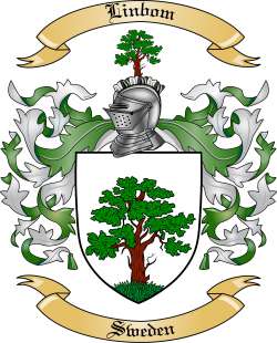 Linbom Family Crest from Sweden