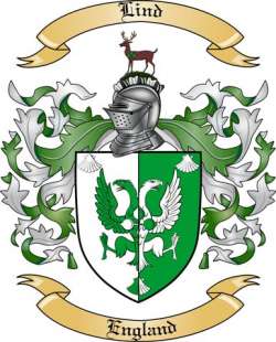 Lind Family Crest from England
