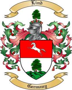 Lind Family Crest from Germany