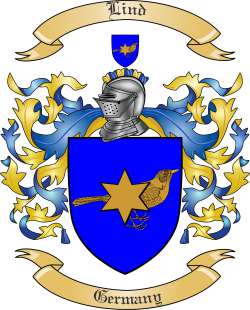 Lind Family Crest from Germany3