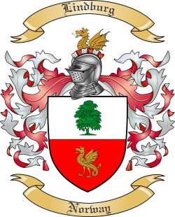 Lindburg Family Crest from Norway