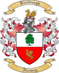 Lindburgh Family Crest from Norway