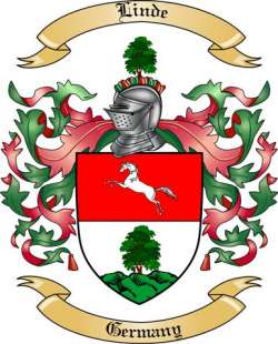 Linde Family Crest from Germany