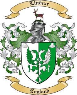 Lindear Family Crest from England
