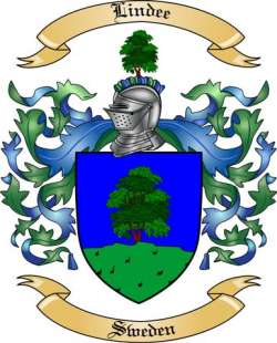 Lindee Family Crest from Sweden