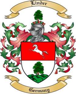 Linder Family Crest from Germany
