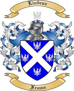 Lindeux Family Crest from France