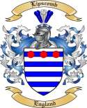 Lipscomb Family Crest from England