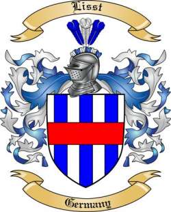 Lisst Family Crest from Germany2