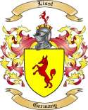 Lisst Family Crest from Germany