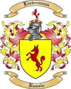 Listermann Family Crest from Russia