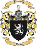 Llewwis Family Crest from Wales