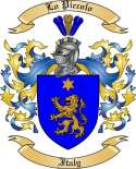Lo Piccolo Family Crest from Italy