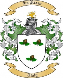 Lo Rizzo Family Crest from Italy