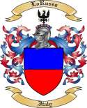 Lo Russo Family Crest from Italy