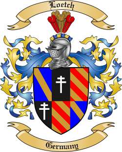 Loetch Family Crest from Germany