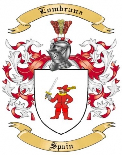 Lombrana Family Crest from Spain