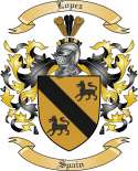 Lopez Family Crest from Spain