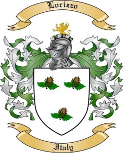 Lorizzo Family Crest from Italy