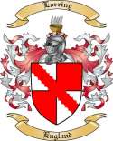 Lorring Family Crest from England