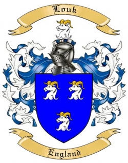 Louk Family Crest from England