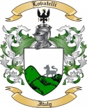 Lovatelli Family Crest from Italy
