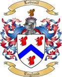 Loveall Family Crest from England
