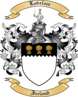 Lovelace Family Crest from Ireland