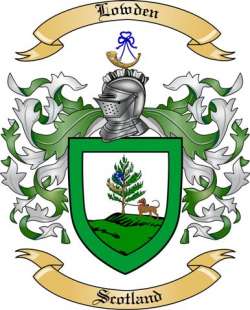 Lowden Family Crest from Scotland