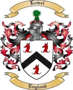 Lowel Family Crest from England