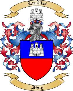 Lu Visi Family Crest from Italy