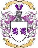 Lucero Family Crest from Spain
