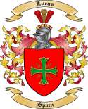Lucus Family Crest from Spain