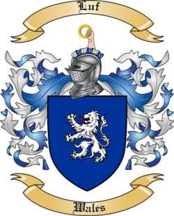 Luf Family Crest from Wales