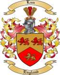 Lun Family Crest from England
