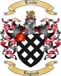 Lunde Family Crest from England