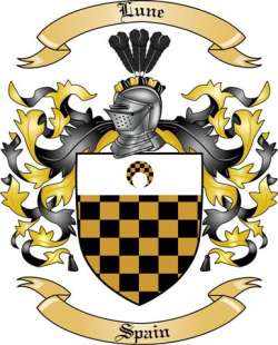 Lune Family Crest from Spain