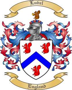 Luvel Family Crest from England