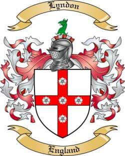 Lyndon Family Crest from England