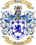 Lyons Family Crest from Scotland