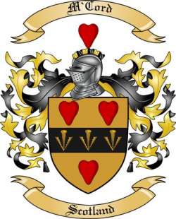 M'Cord Family Crest from Scotland
