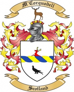 M'Corquodell Family Crest from Scotland