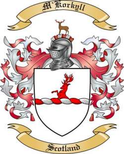 M'Korkyll Family Crest from Scotland